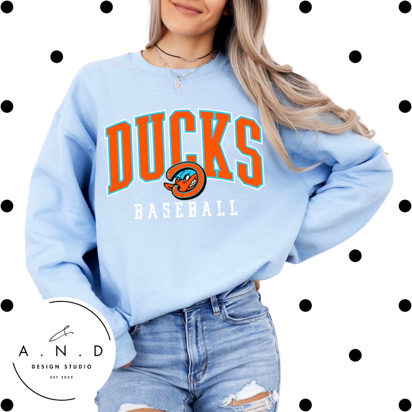 Ducks Baseball Stacked