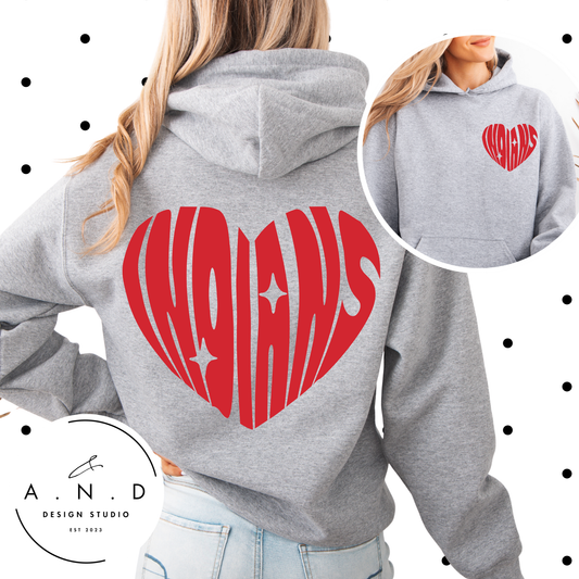 Indians Heart Sweat Set