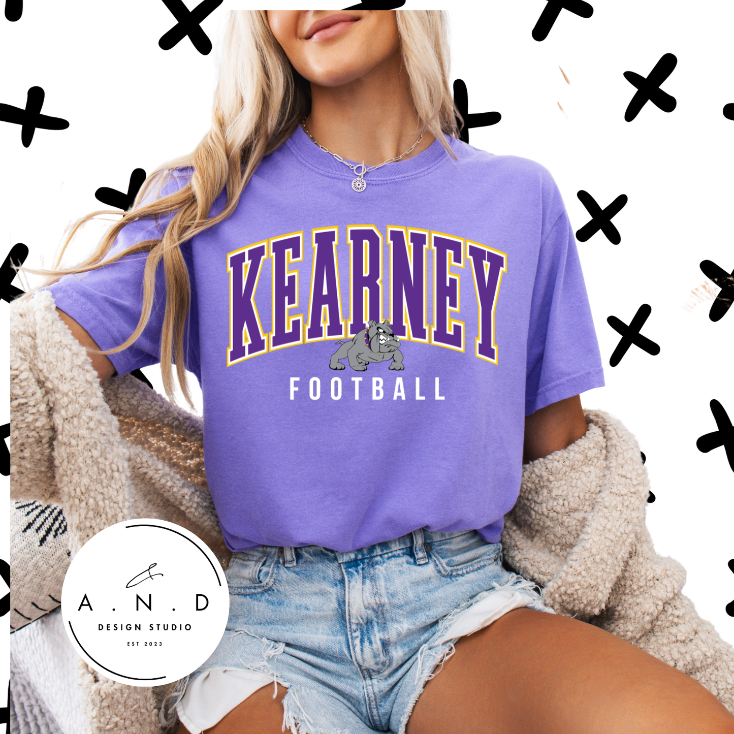 Kearney Bulldogs Football Stacked
