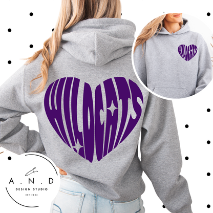 Wildcats Heart Sweat Set