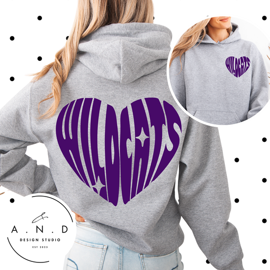 Wildcats Heart Sweat Set