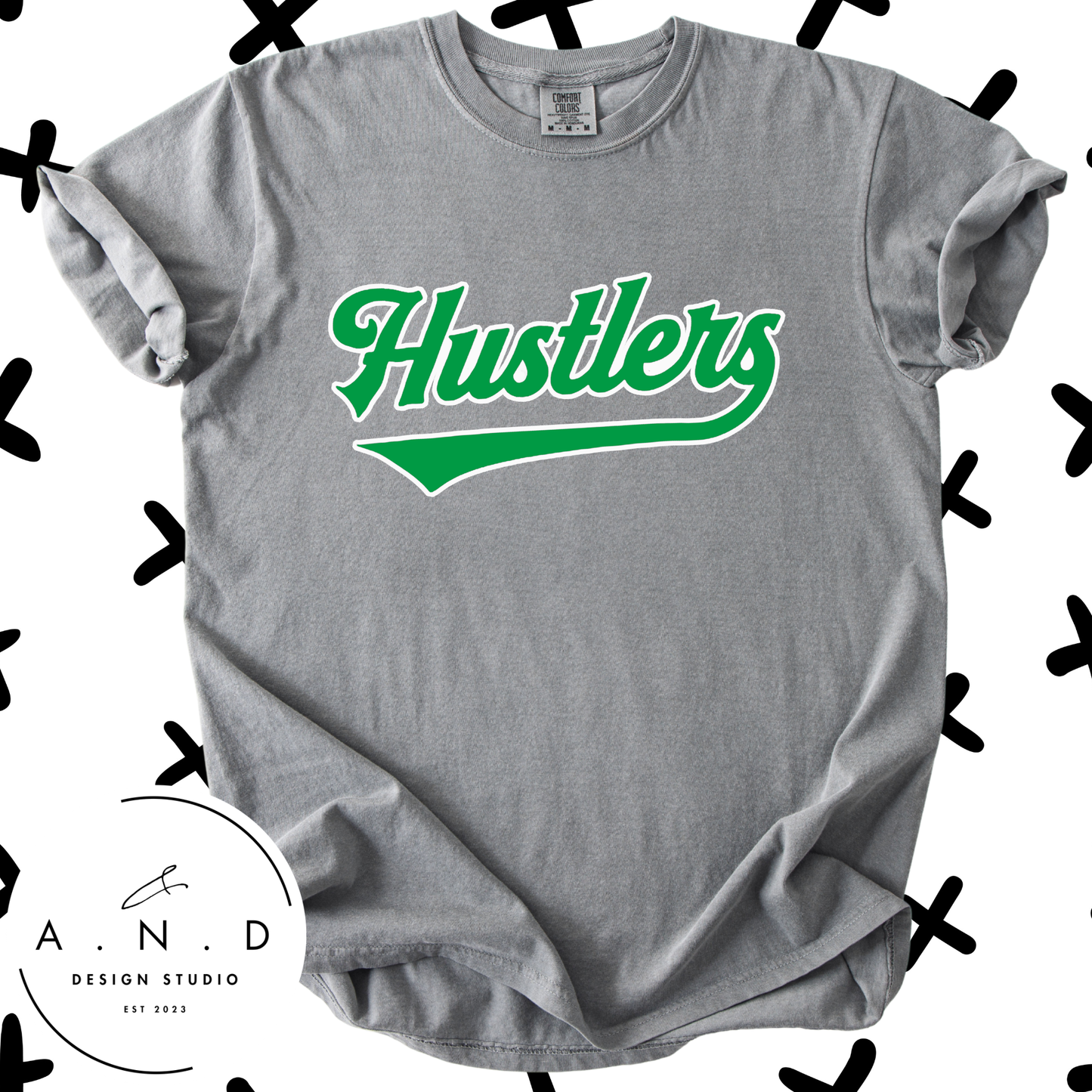 Hustlers Logo (green/white)