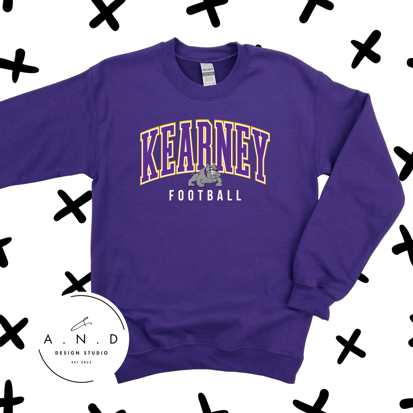 Kearney Bulldogs Football Stacked