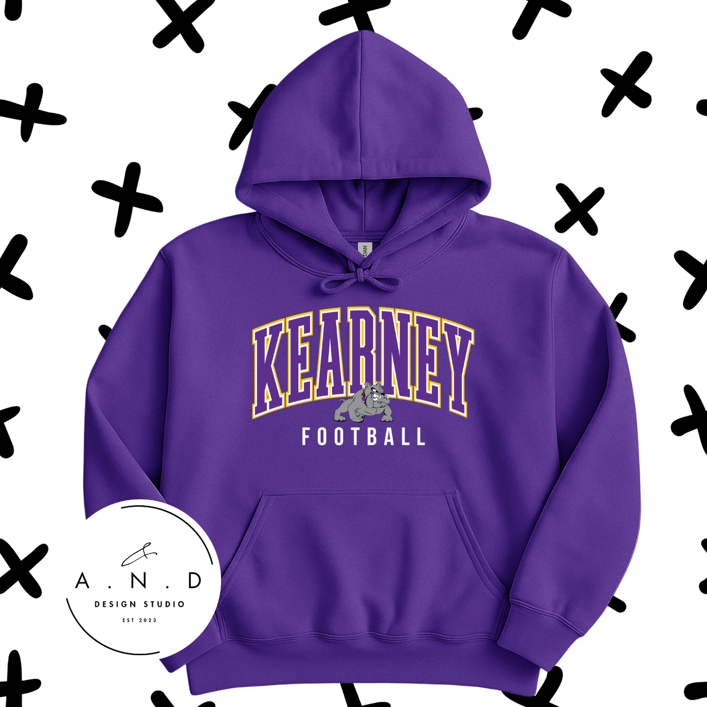 Kearney Bulldogs Football Stacked