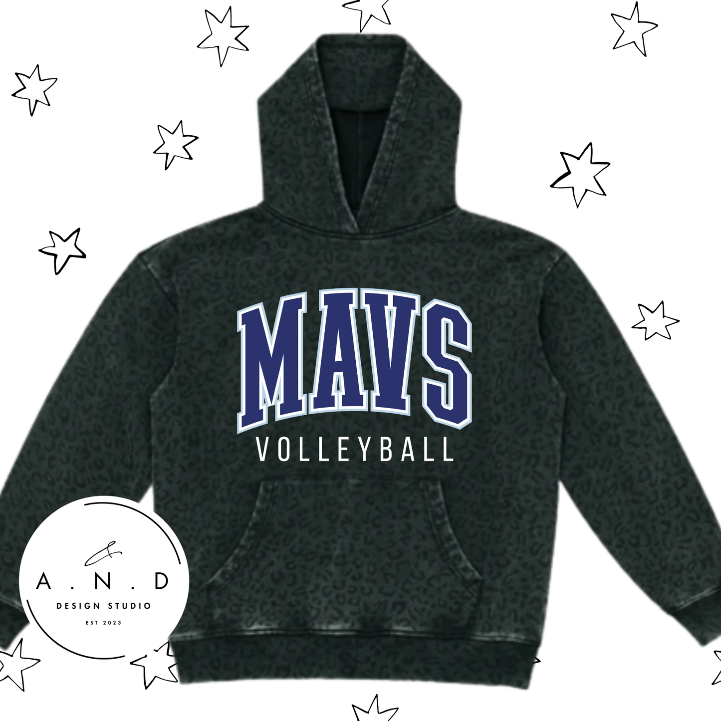 MAVS Volleyball Club Vintage Leopard