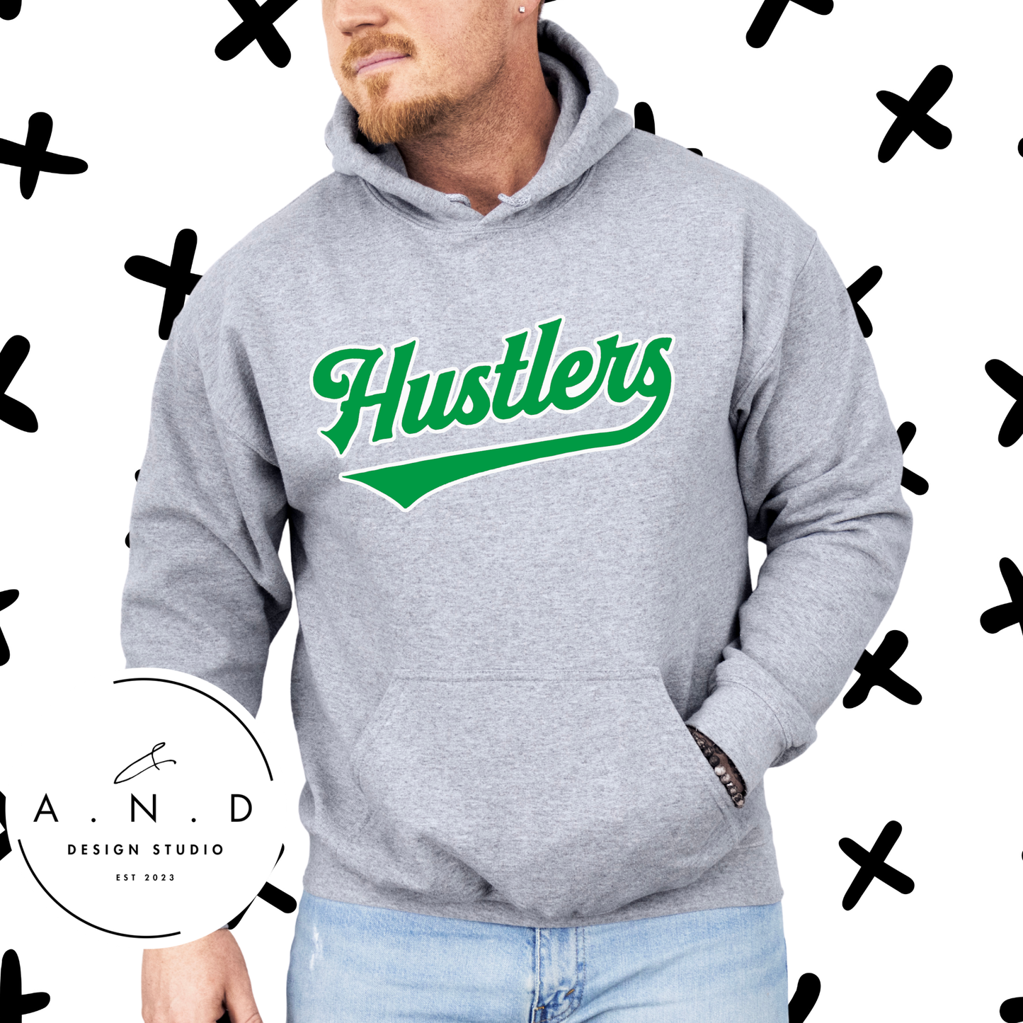 Hustlers Logo (green/white)