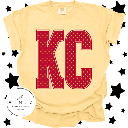 KC Polka Dots- Red/Yellow