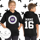 YBC- Fleece Short Sleeve Hooded Pullover (name & number)