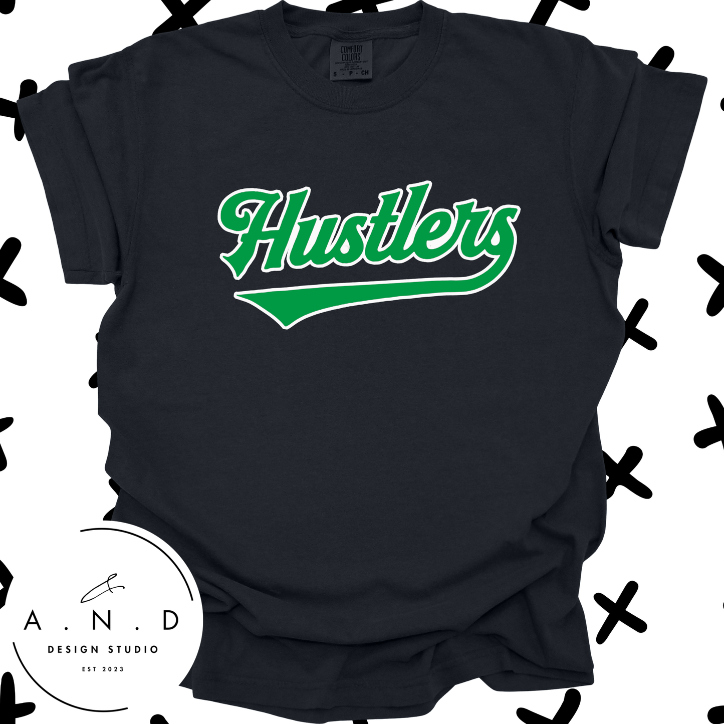 Hustlers Logo (green/white)