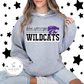 Blue Springs Wildcats Block Distressed
