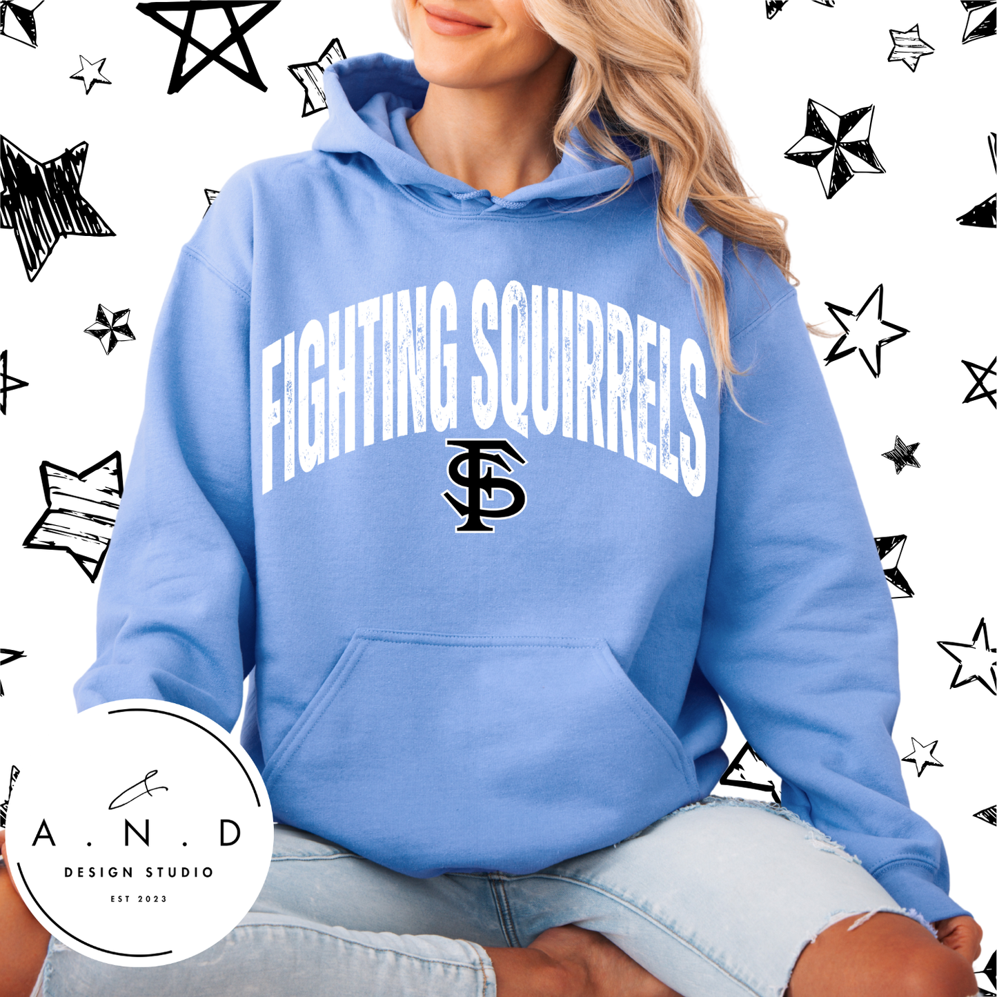 Fighting Squirrels Distressed