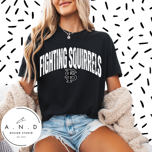 Fighting Squirrels Distressed