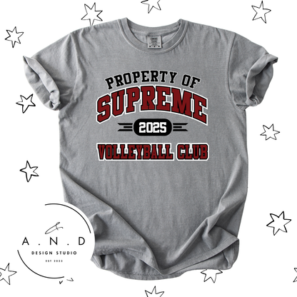 Property of Supreme Volleyball Club