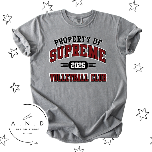 Property of Supreme Volleyball Club