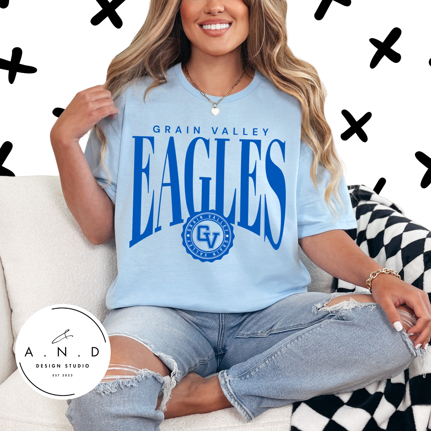 Grain Valley Eagles tall circle