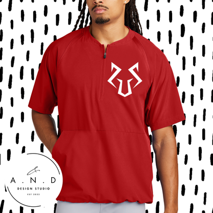 Wolfpack- 1/2 Zip Short Sleeve Jacket