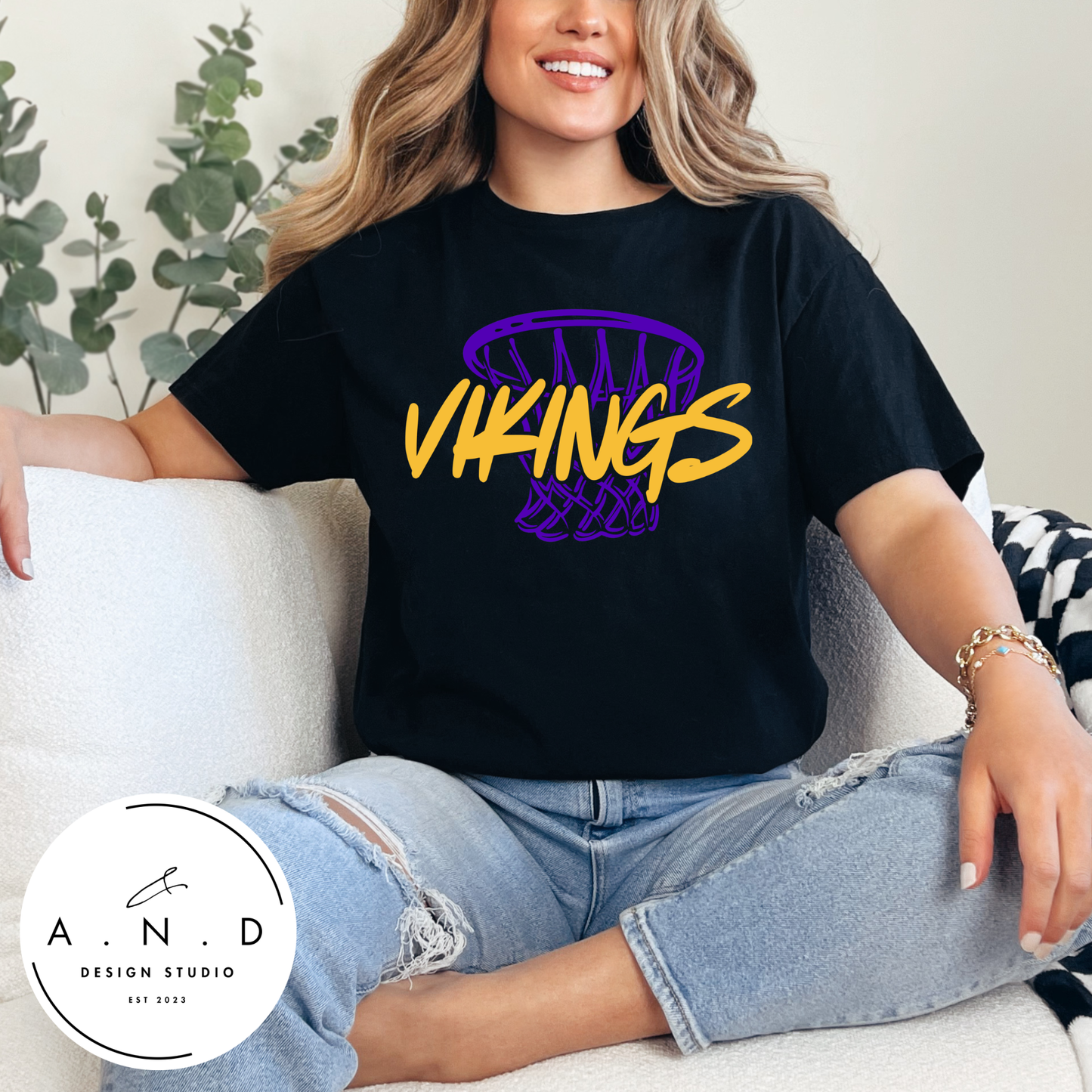 Vikings Basketball Hoop