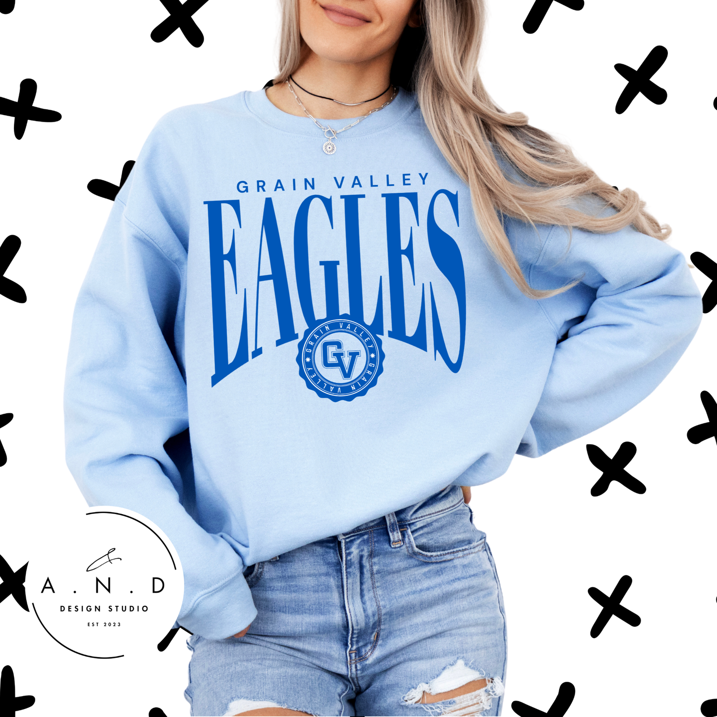 Grain Valley Eagles tall circle