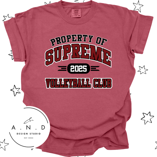 Property of Supreme Volleyball Club