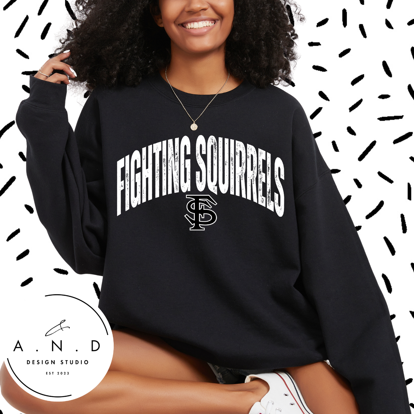 Fighting Squirrels Distressed
