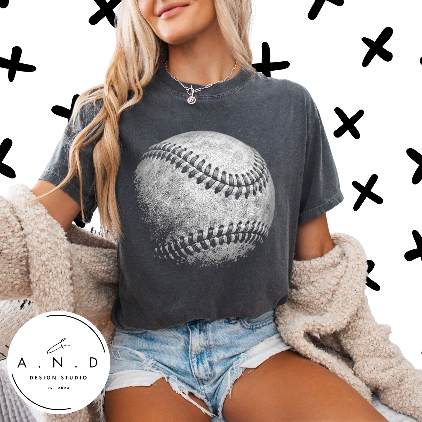 Distressed Softball/Baseball