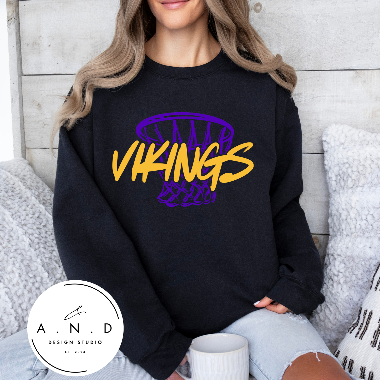 Vikings Basketball Hoop