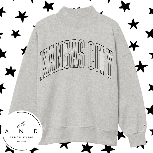 Kansas City Mock Neck Sweatshirt