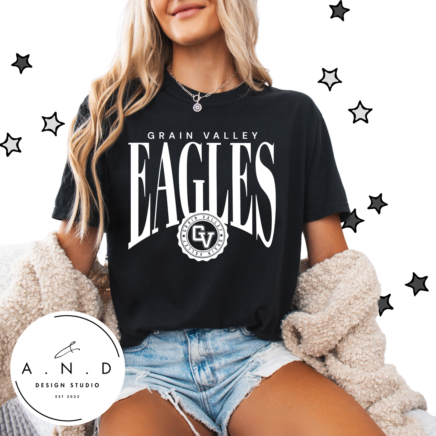Grain Valley Eagles tall circle
