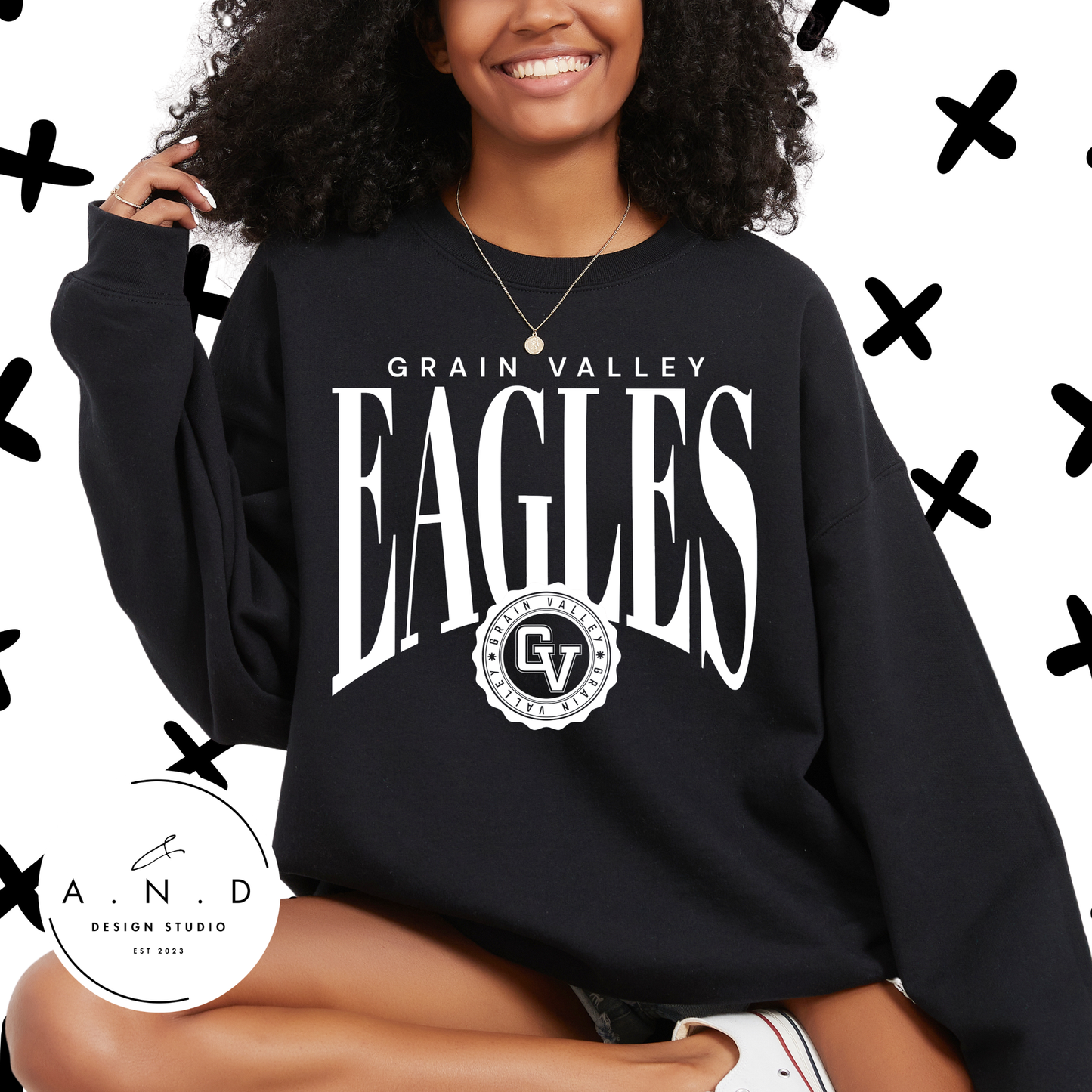 Grain Valley Eagles tall circle