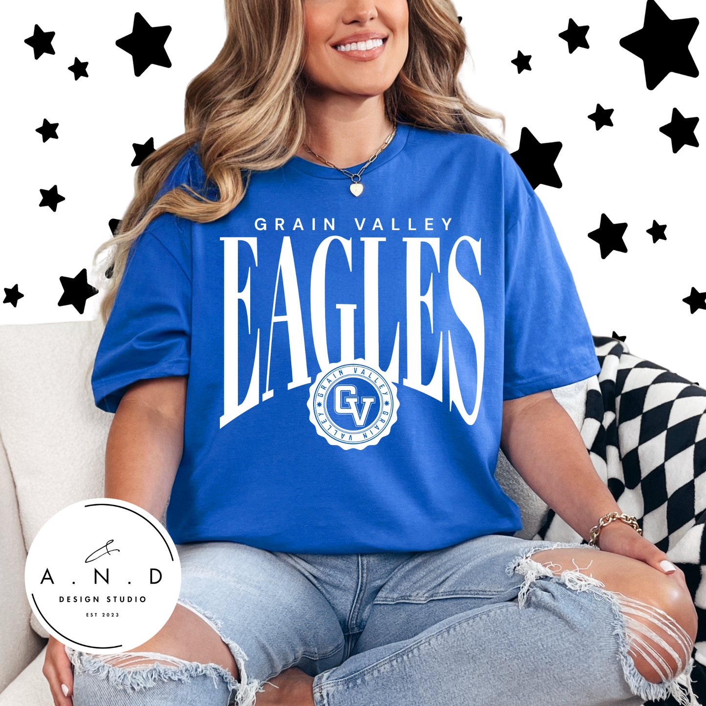 Grain Valley Eagles tall circle