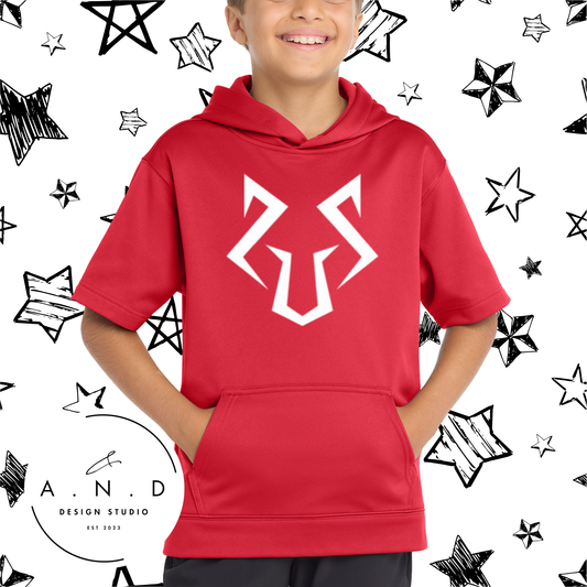 Spy Fundraiser- Fleece Short Sleeve Hooded Pullover