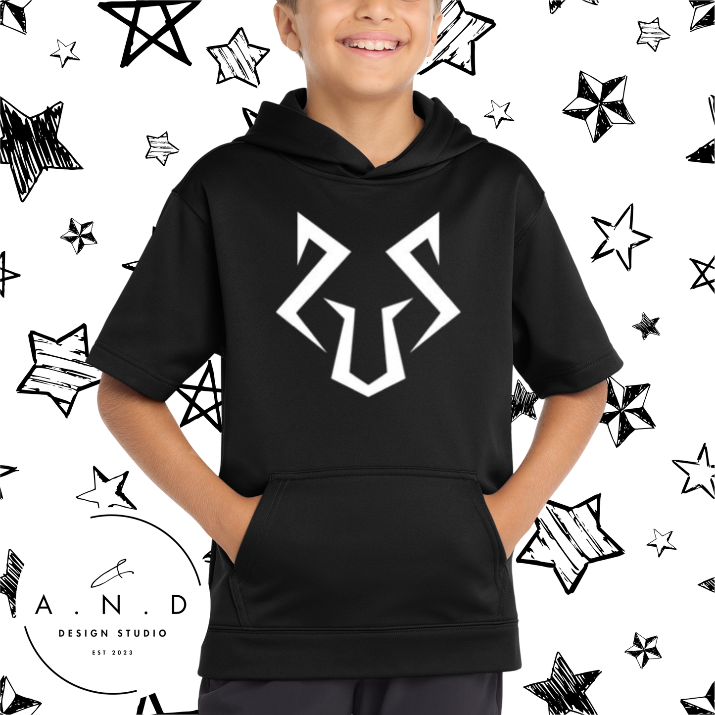 Spy- Fleece Short Sleeve Hooded Pullover