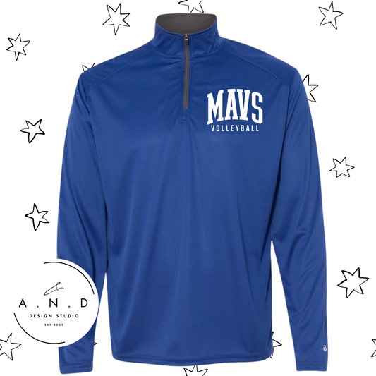 MAVS Volleyball Performance Quarter Zip