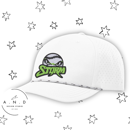 Storm Baseball Embroidery Performance Rope Hat
