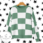 Green Checkered Sweater