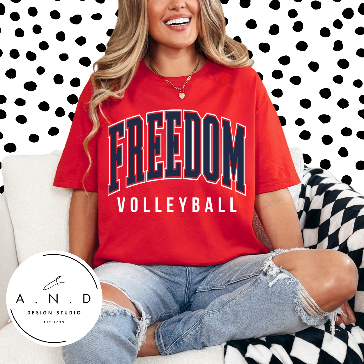 Freedom Volleyball Stacked