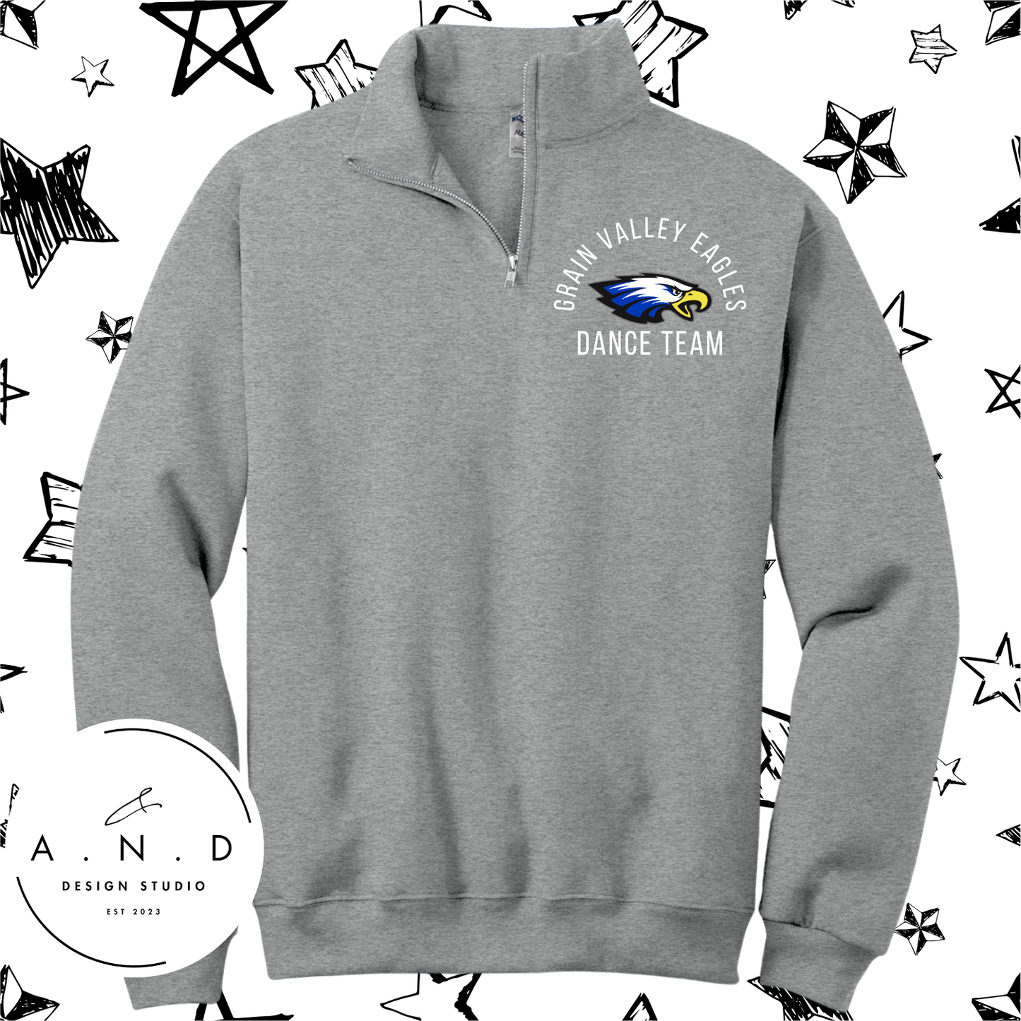 Grain Valley Dance Team pocket- Fleece Quarter Zip