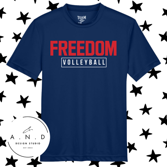 Freedom Volleyball- performance tee