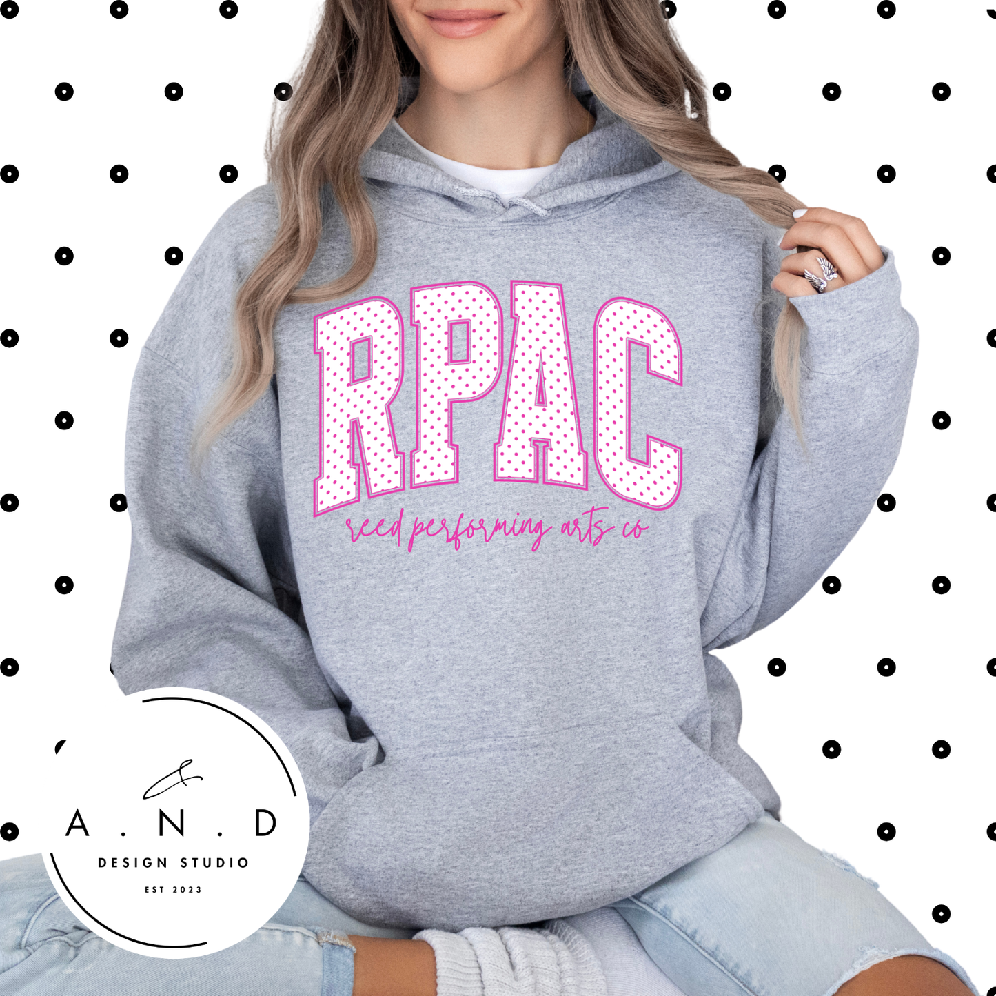 RPAC polka dots (pink)