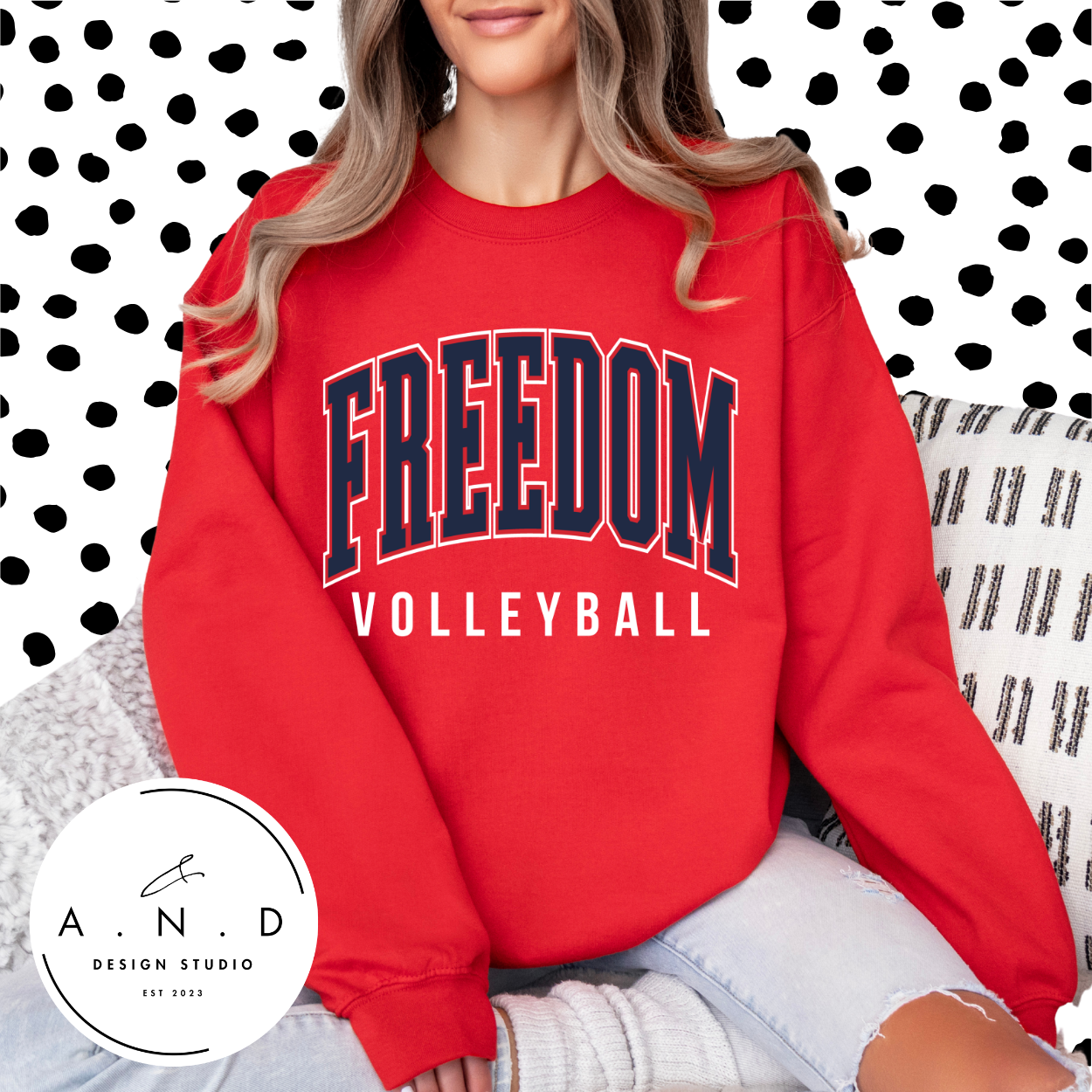 Freedom Volleyball Stacked