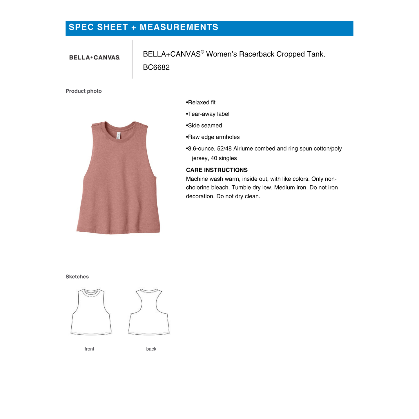 Valley Built- cropped tank top