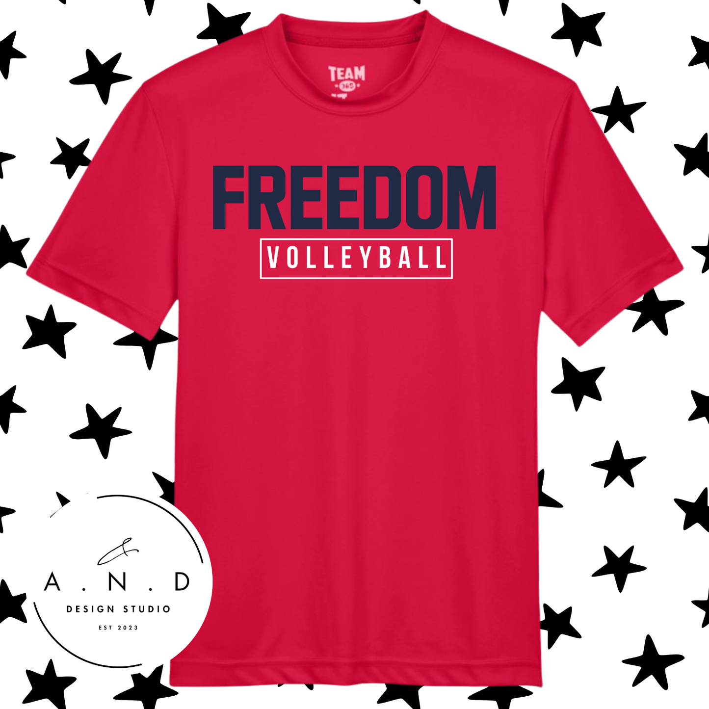 Freedom Volleyball- performance tee