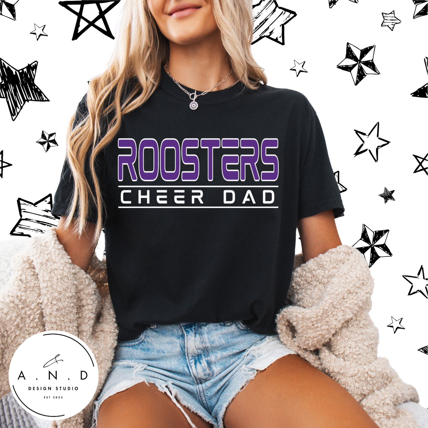 Roosters Cheer Dad