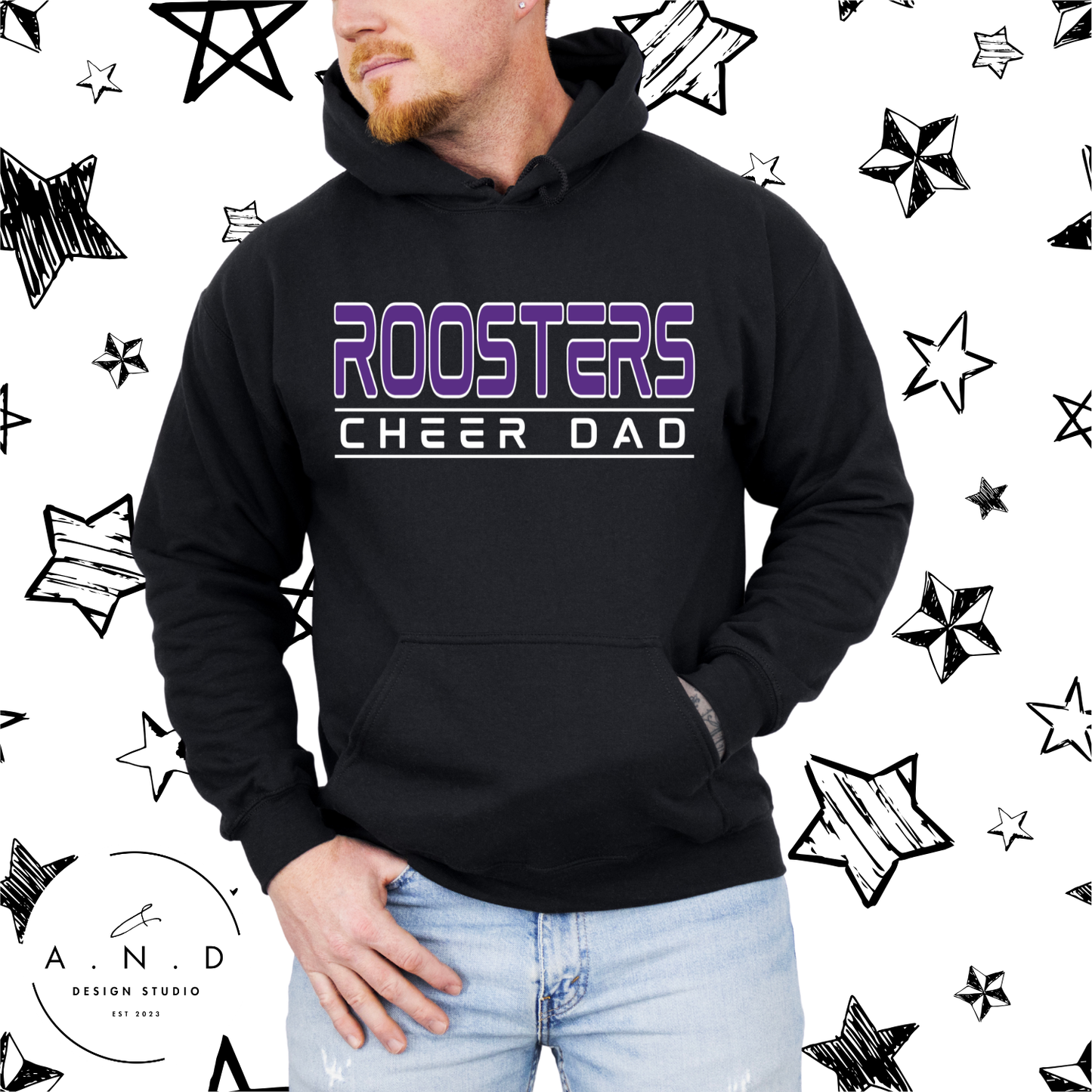 Roosters Cheer Dad