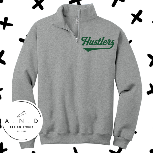 Hustlers Baseball- Fleece Quarter Zip