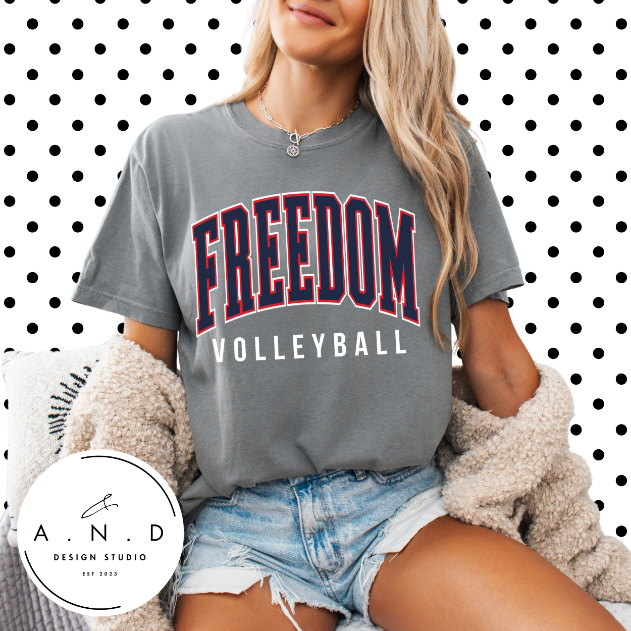 Freedom Volleyball Stacked
