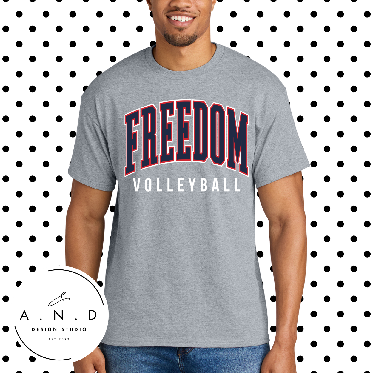 Freedom Volleyball Stacked
