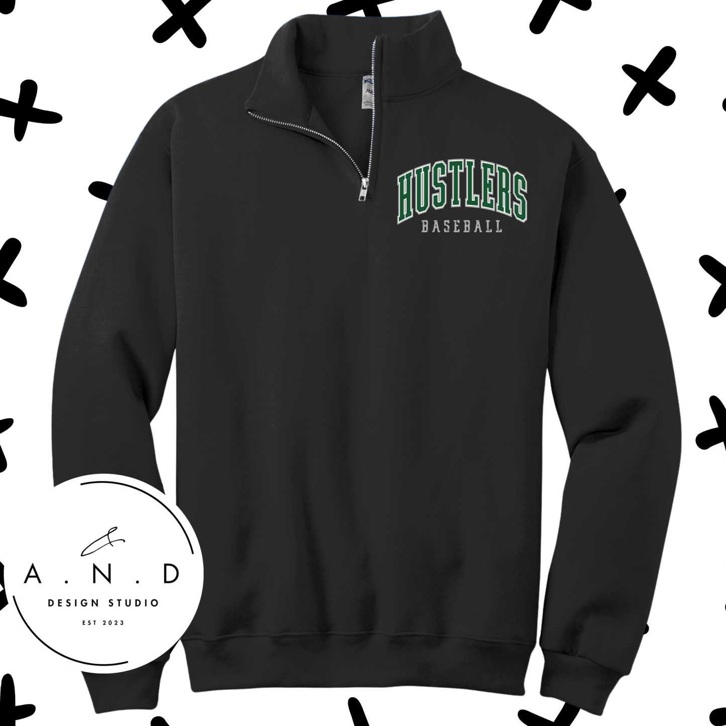 Hustlers Baseball- Fleece Quarter Zip