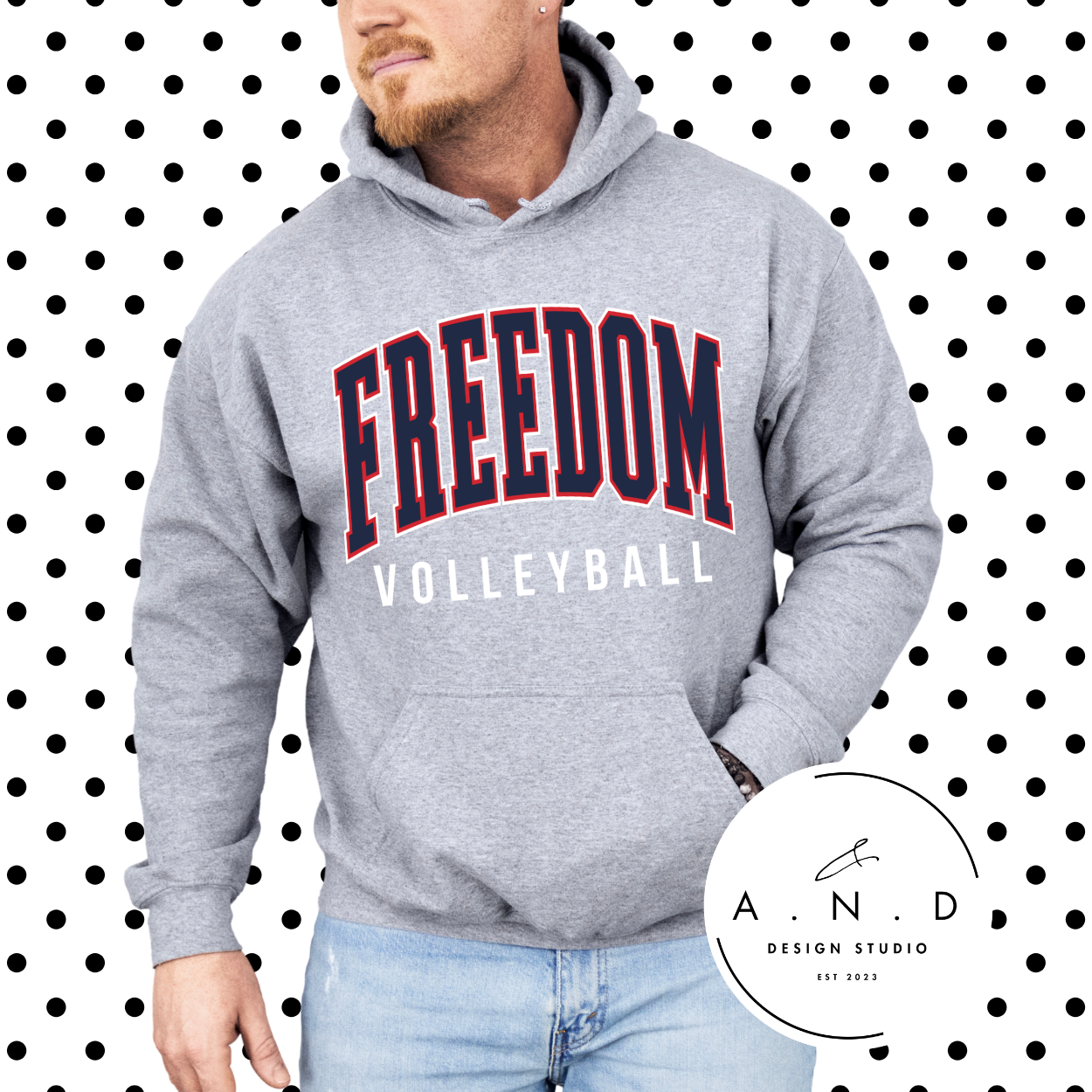 Freedom Volleyball Stacked