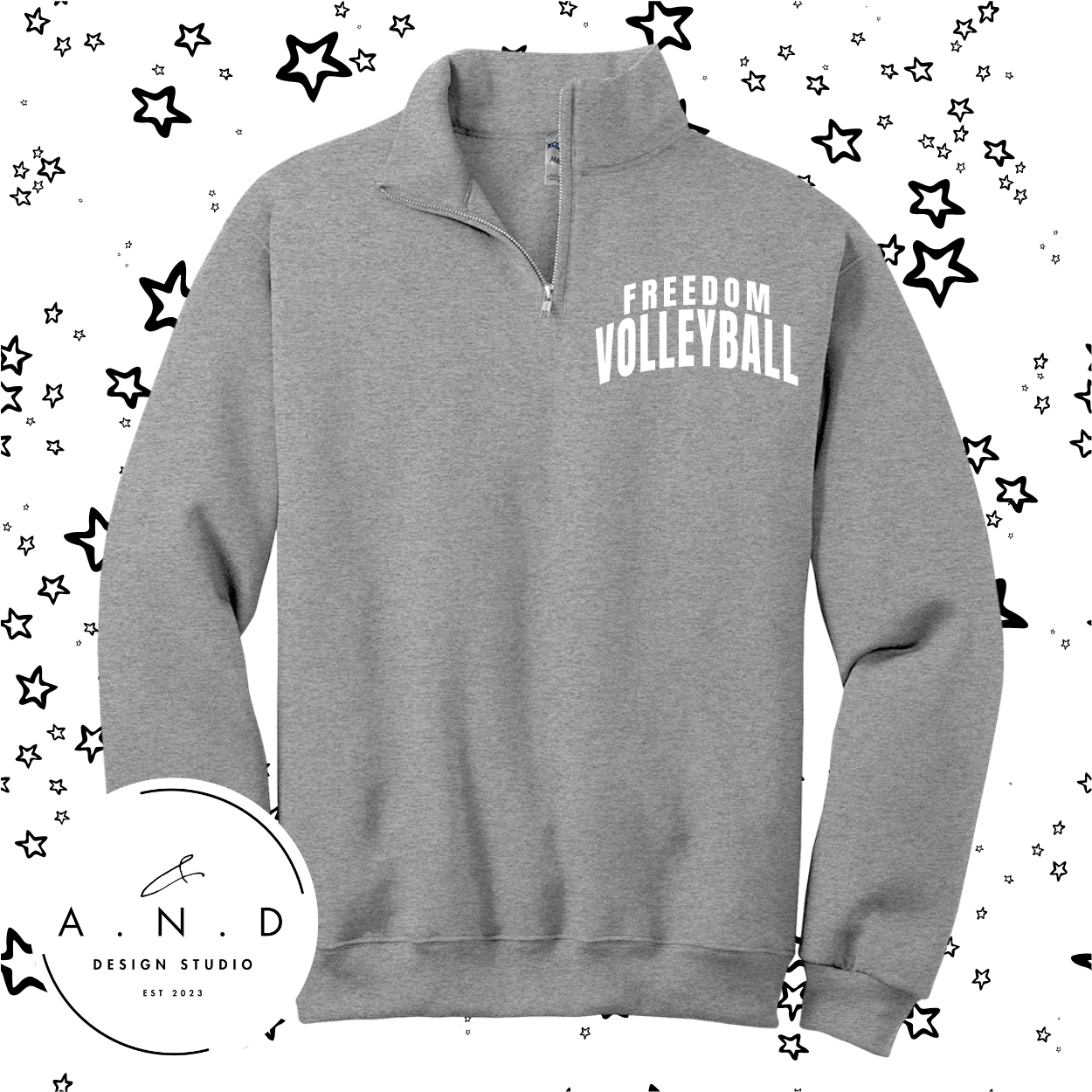 Freedom Volleyball- Fleece Quarter Zip